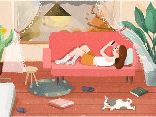 39-家居场景插画练习