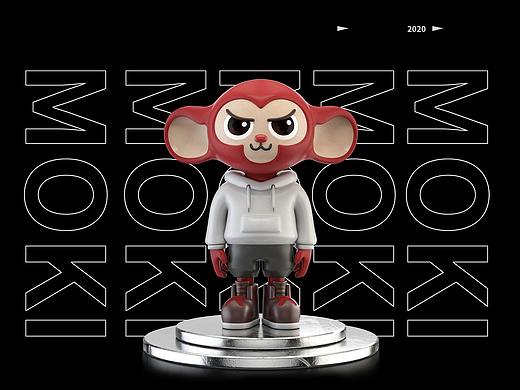 798原创IP形象设计——HELLO I'AM MOKI 莫奇 建模