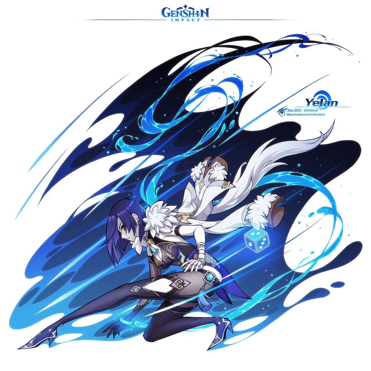 一年份的原神同人图