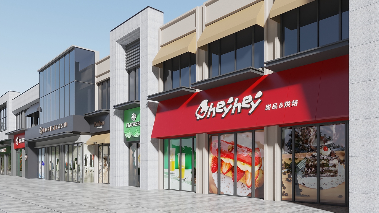 商铺包装 | 滨江潮鸣沿街商铺包装（图ZMzQ4NjI4ODI0） - 景观设计 - 站酷设计师火点设计_HOTDOT原创素材 - 站酷ZCOOL