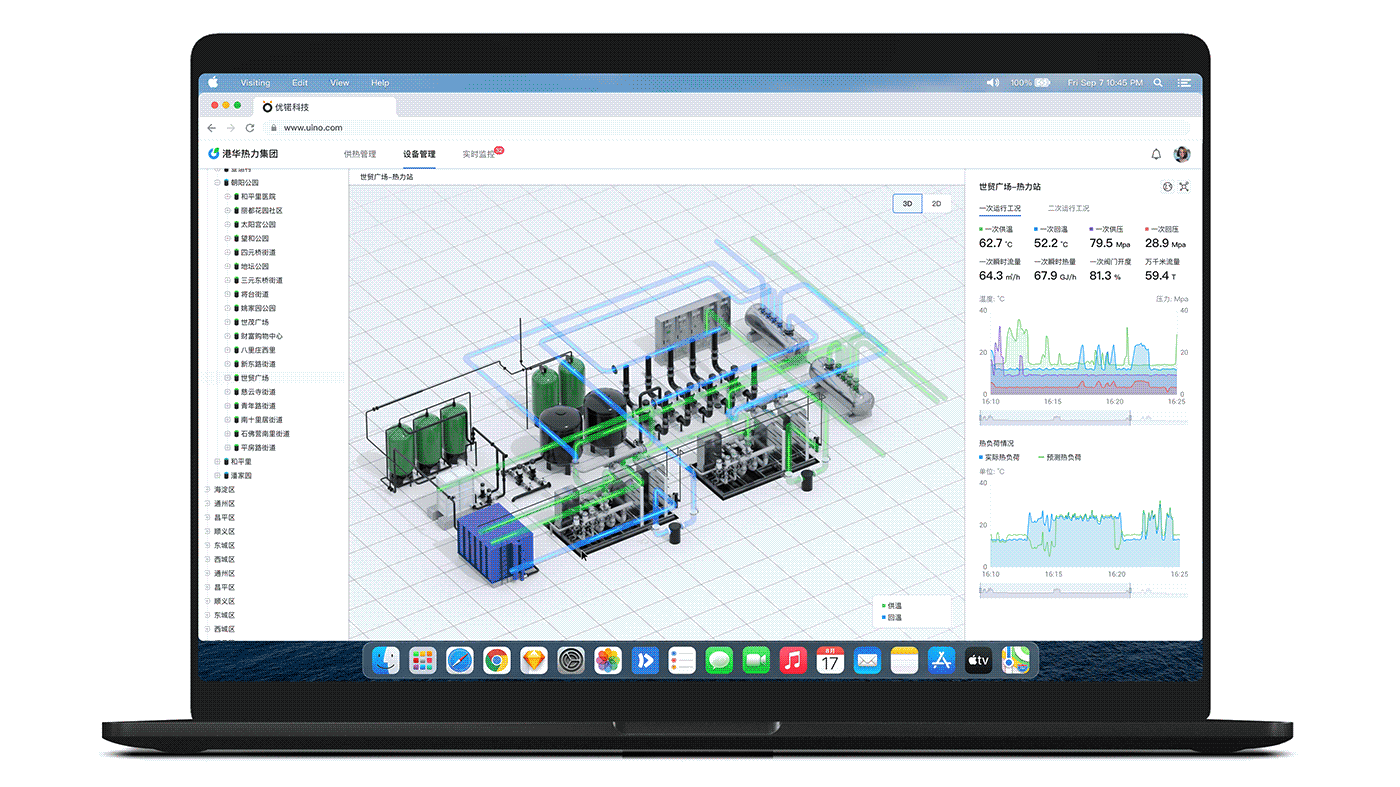 数字孪生-热力集团运维系统