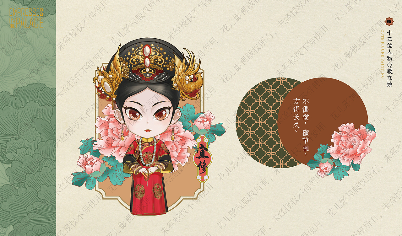 《甄嬛传》影视IP图库STYLE GUIDE设计 / 衍生品开发