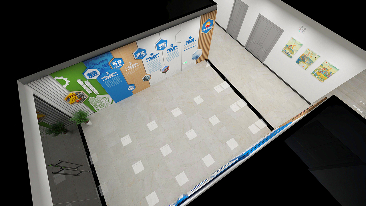 某石油公司办公楼大厅文化设计（图ZMzY1NzE2ODAw） - 展陈设计 - 站酷设计师泊缪原创素材 - 站酷ZCOOL