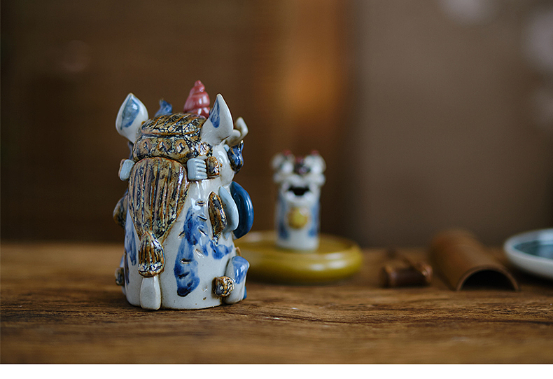 器十二原创设计烛照神兽摆件