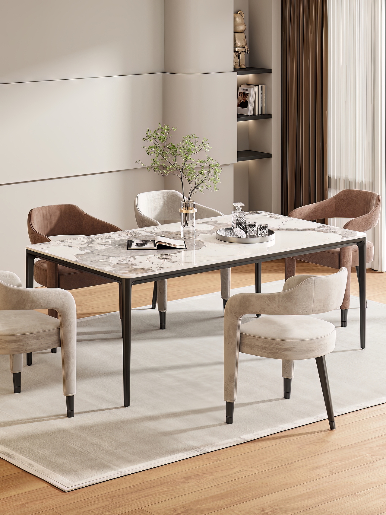 最近一组桌子渲染