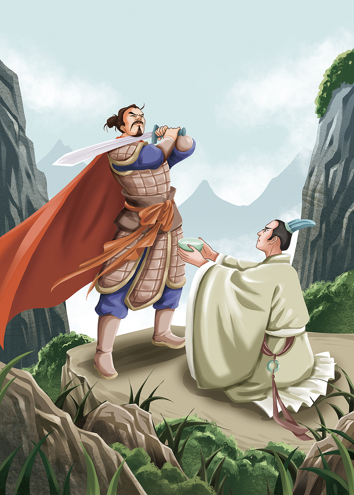 原创插画《史记故事》