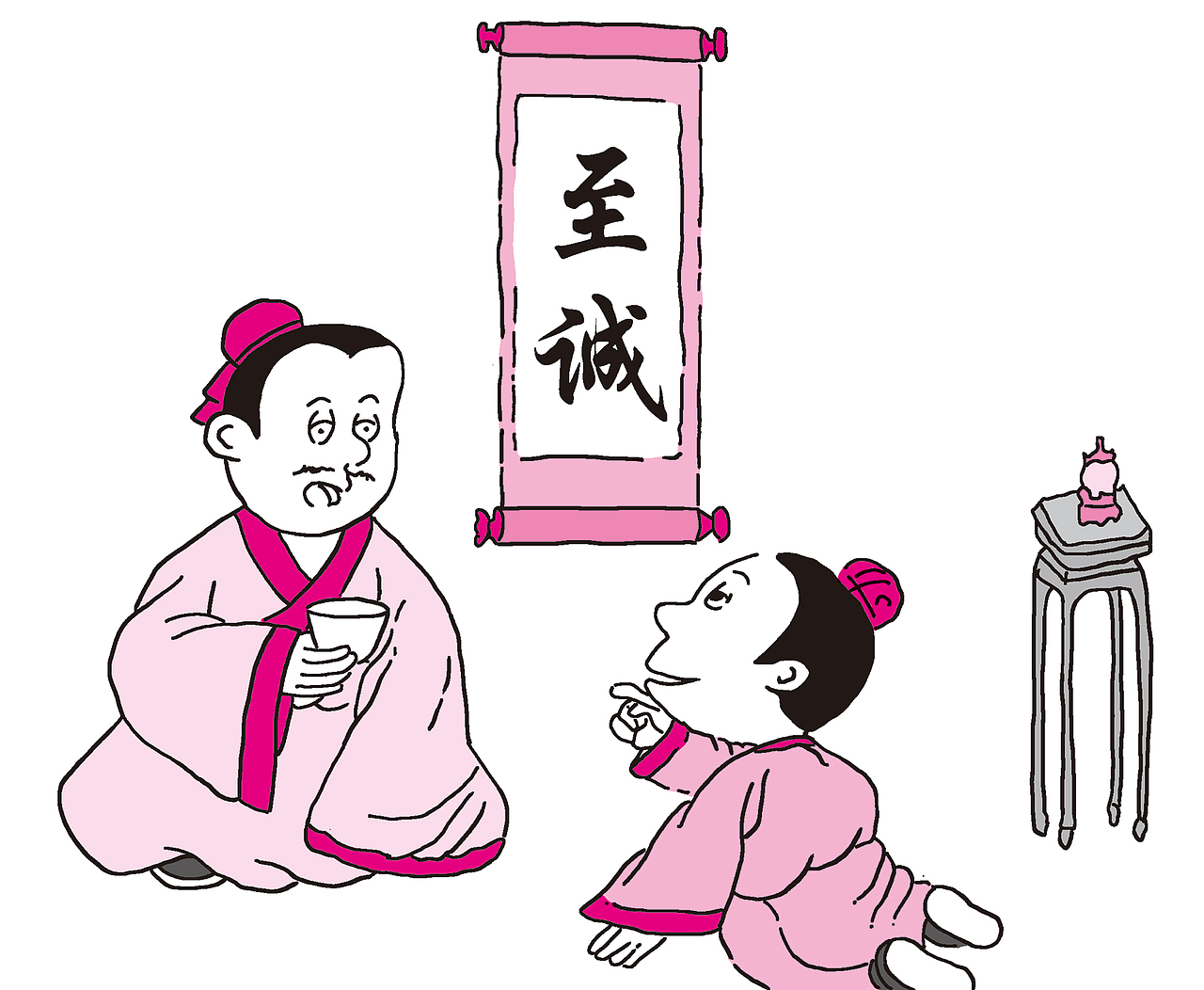 小学德育教材双色插画1（图ZMzM5MjQ5NjE2） - 儿童插画 - 站酷设计师ZPOOG原创素材 - 站酷ZCOOL