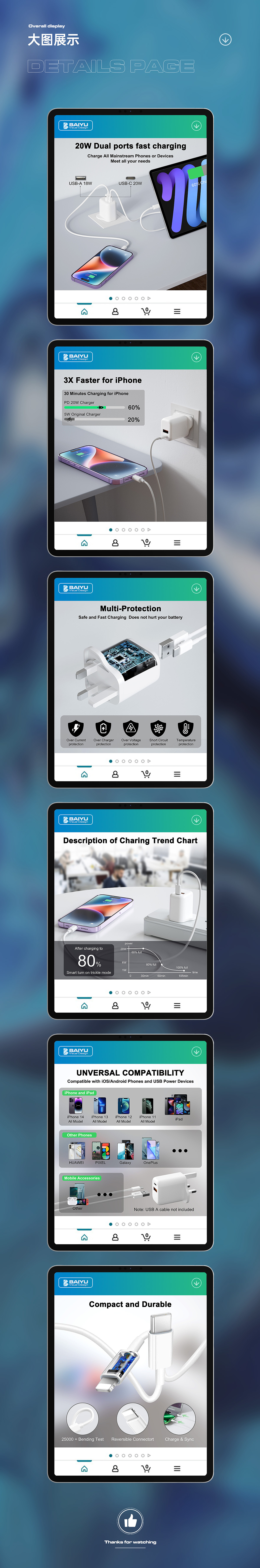 亚马逊详情X2/英规充电器PD38W/充电器详情页A+/3C产品（图ZMzQyNTc2MDI0） - 电商 - 站酷设计师记录生活的山闻鱼原创素材 - 站酷ZCOOL