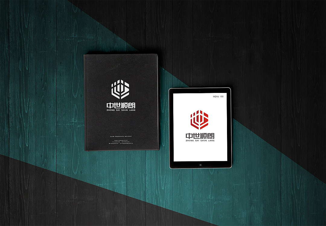 中世顺朗logo设计