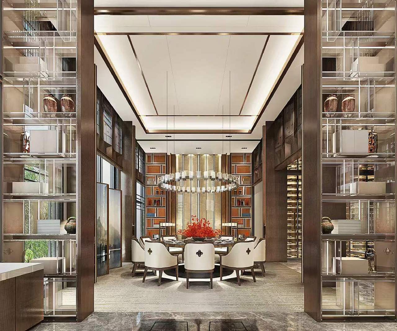 四合院新中式传统与奢华结合