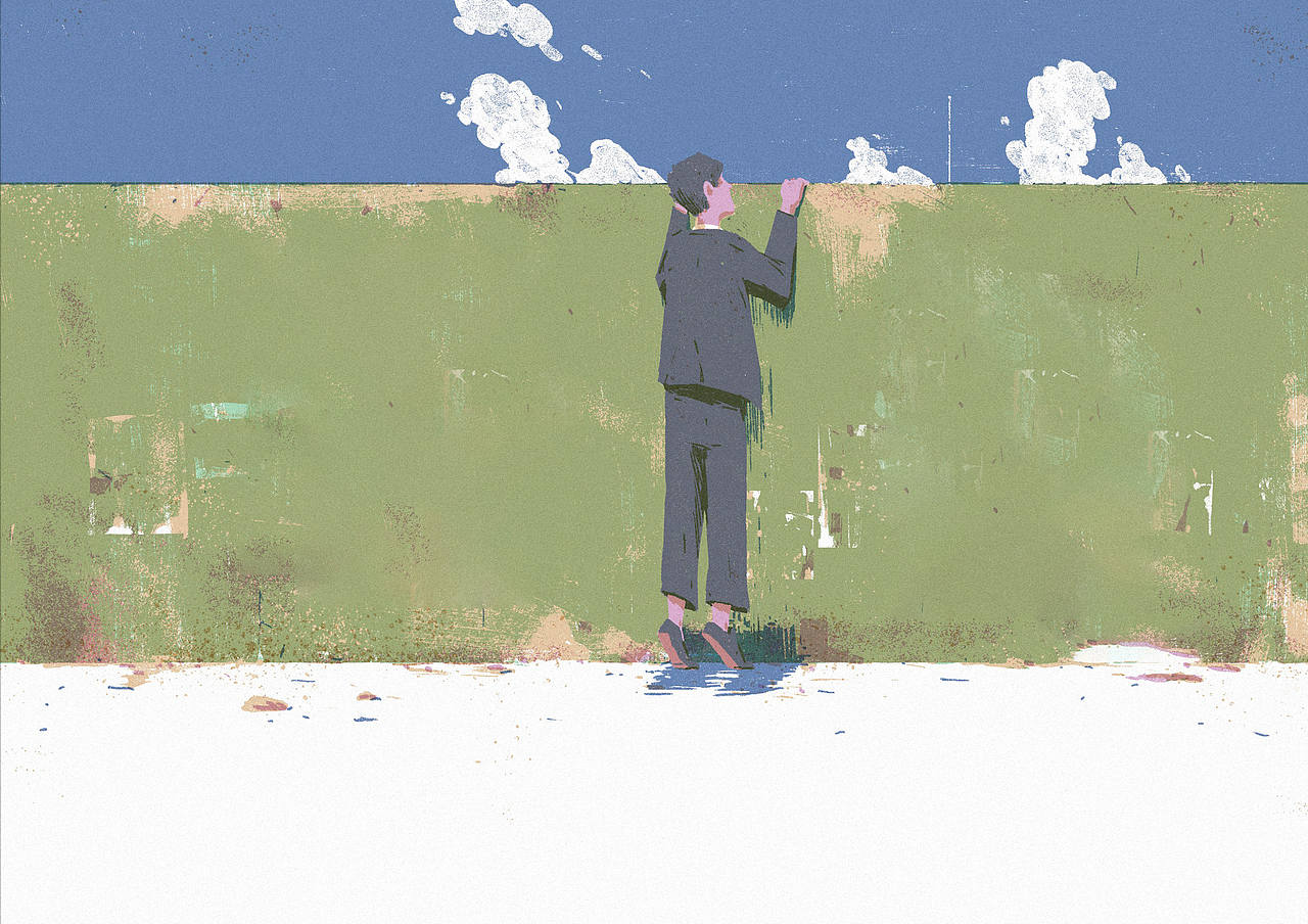墙 The Wall（图ZMzUxMjcwNzI4） - 商业插画 - 站酷设计师小清SJQing原创素材 - 站酷ZCOOL