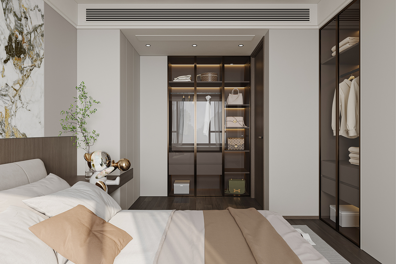 绘感视觉设计——现代风格客餐厅卧室设计案例（图ZMzYyNjgxNTA4） - 家装设计 - 站酷设计师时间像庸医原创素材 - 站酷ZCOOL