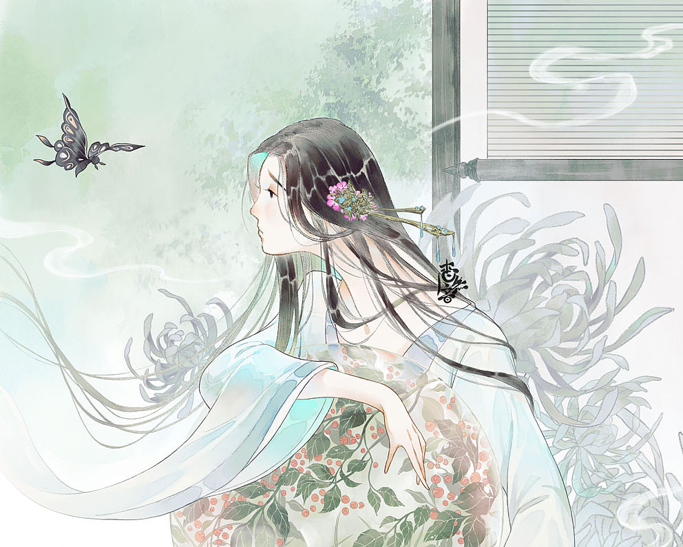 祝英台（图ZMzU4MjUyMDQw） - 商业插画 - 站酷设计师杳无音原创素材 - 站酷ZCOOL