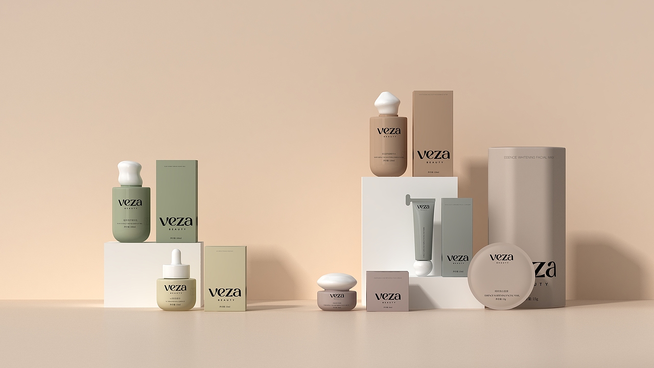 VEZA护肤品包装设计瓶子设计产品设计