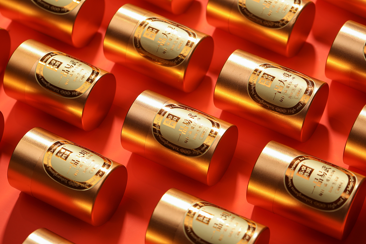 年份茶拍摄金属产品拍摄