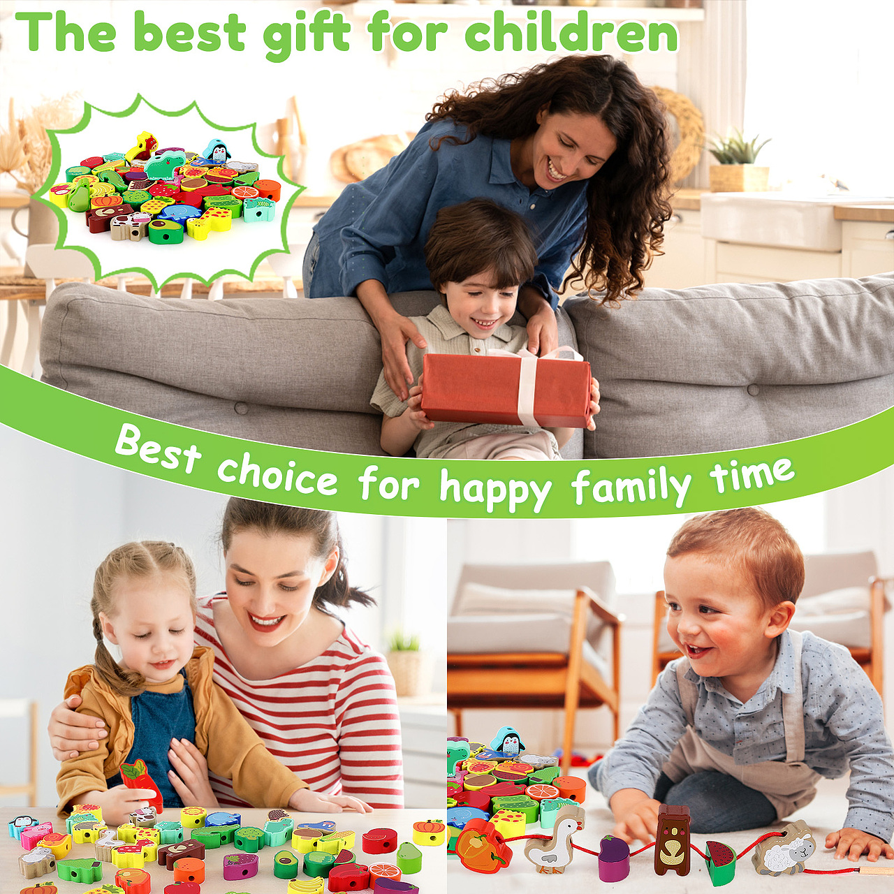 42 件穿线游戏玩具