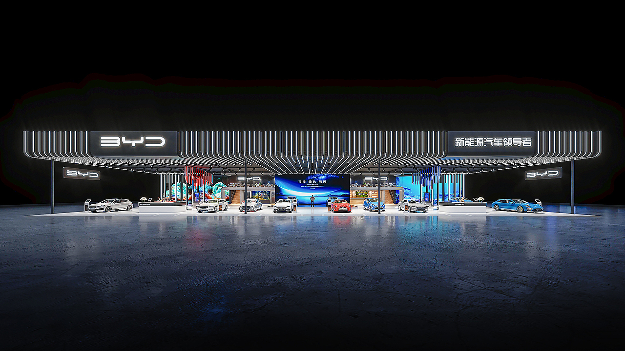 2022比亚迪展台