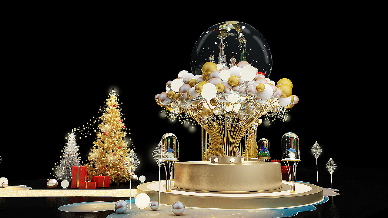 金光华广场美陈设计（图ZMzI2NDQ3Mjc2） - 其他三维 - 站酷设计师pepper1110原创素材 - 站酷ZCOOL