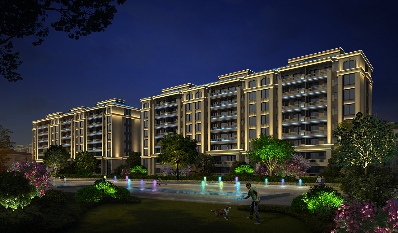 小区楼体亮化