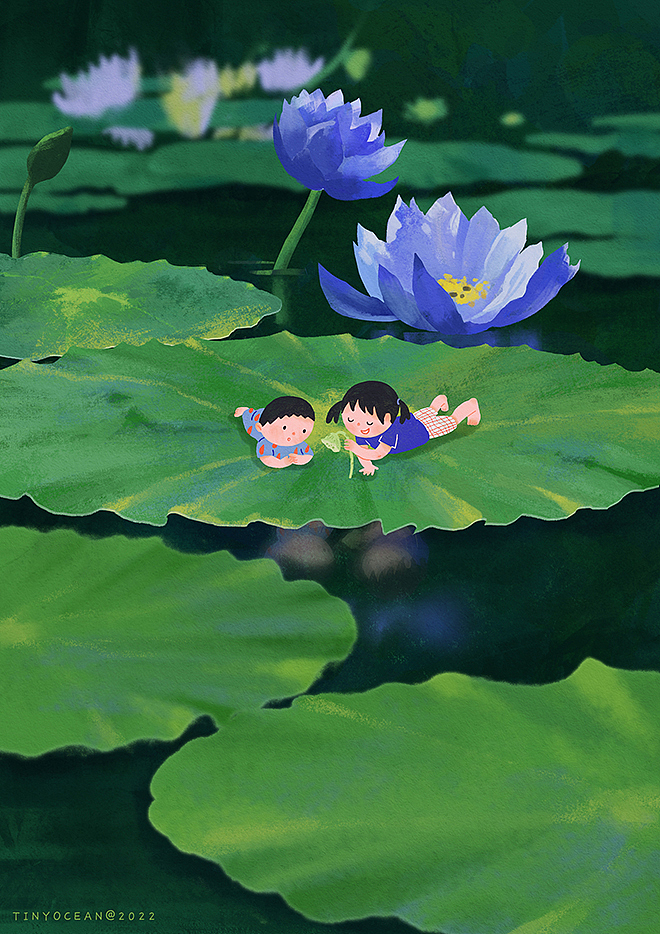 有我陪你长大/60天色彩速涂（图ZMzA0NzcyNDE2） - 创作习作 - 站酷设计师豆丁洋原创素材 - 站酷ZCOOL