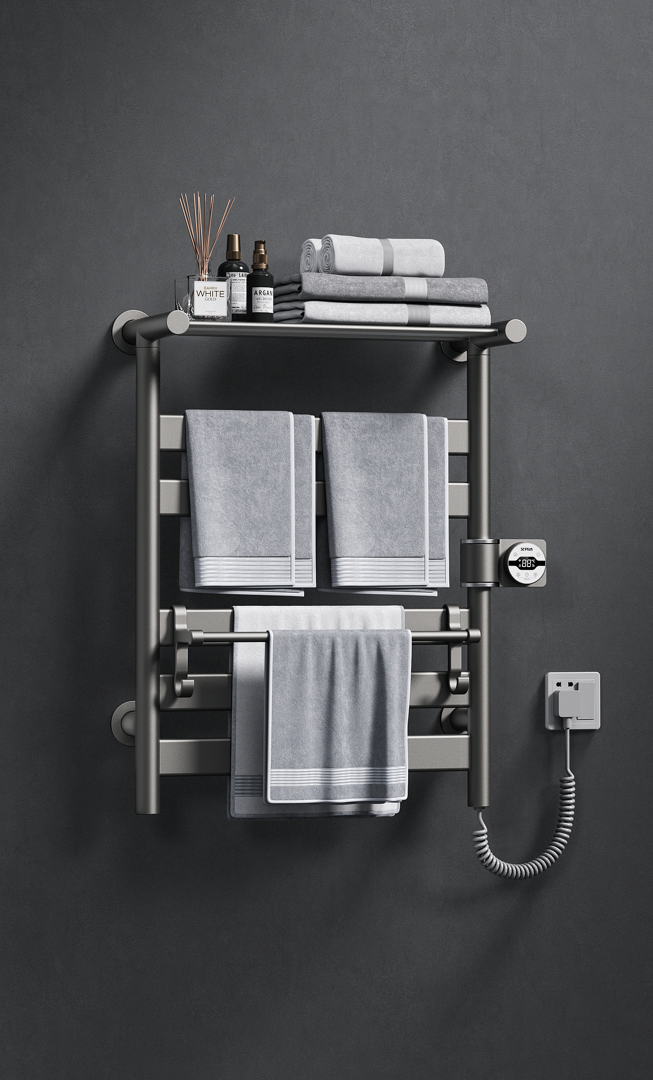 【艾芬达】GD8智能电热毛巾架详情页渲染（图ZMzU0MTc5Njky） - 电商 - 站酷设计师想看海的帕克原创素材 - 站酷ZCOOL