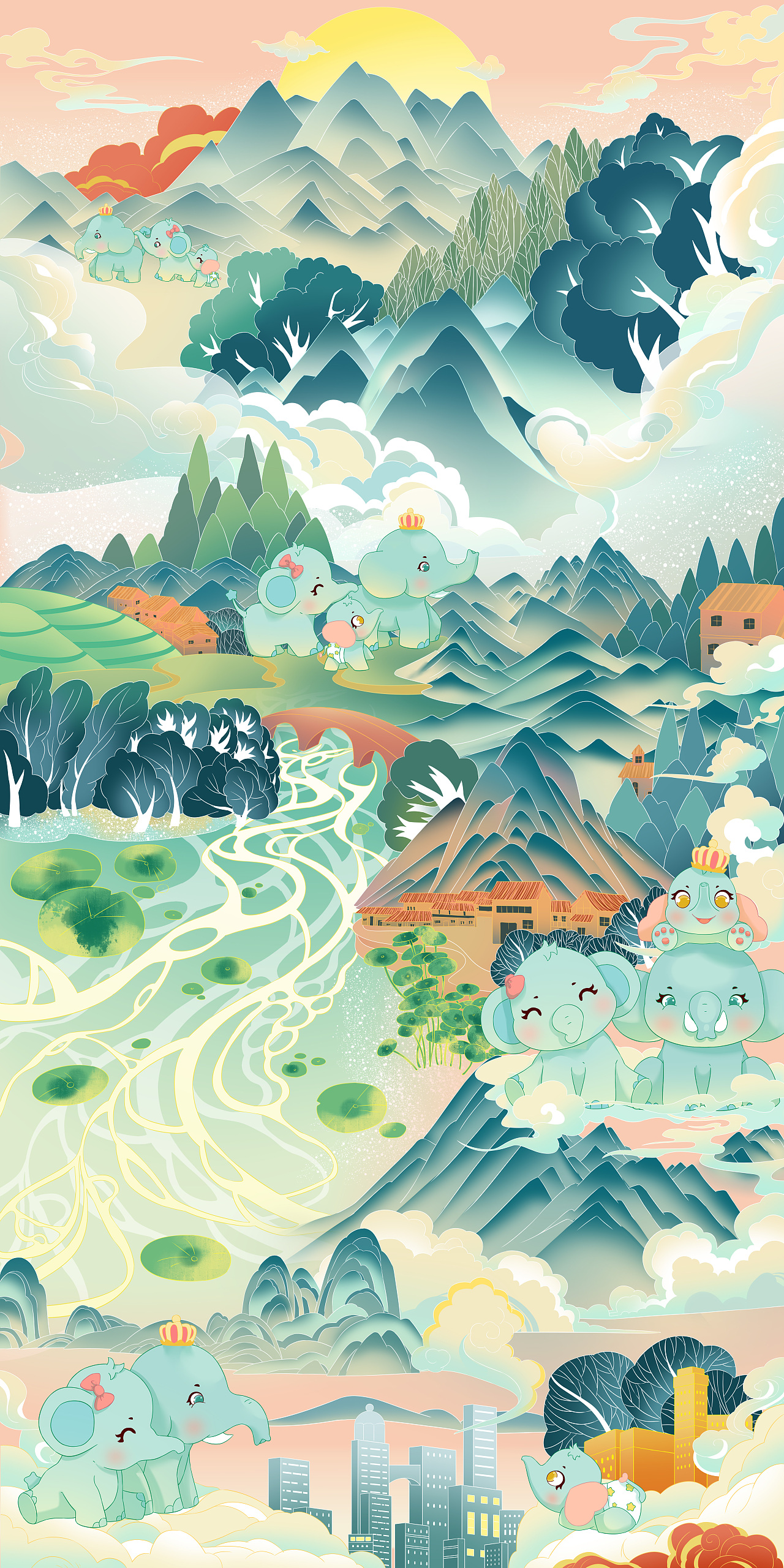 《大象一家的迁徙》