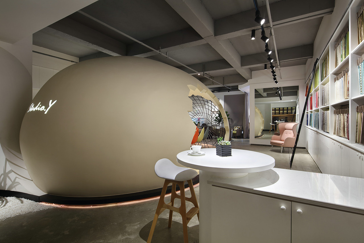 北欧风格小巨蛋办公室效果图案例分享