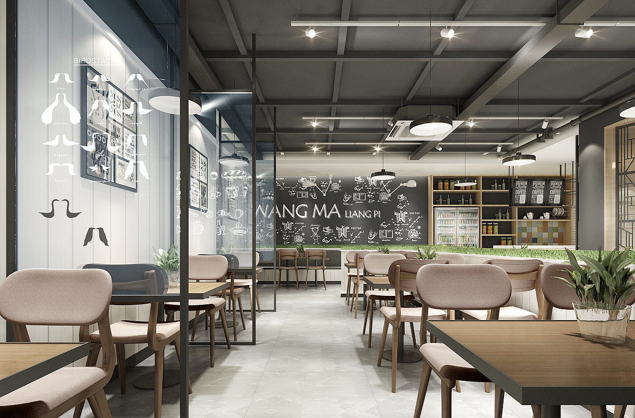 复古--粤菜港式餐厅—工装