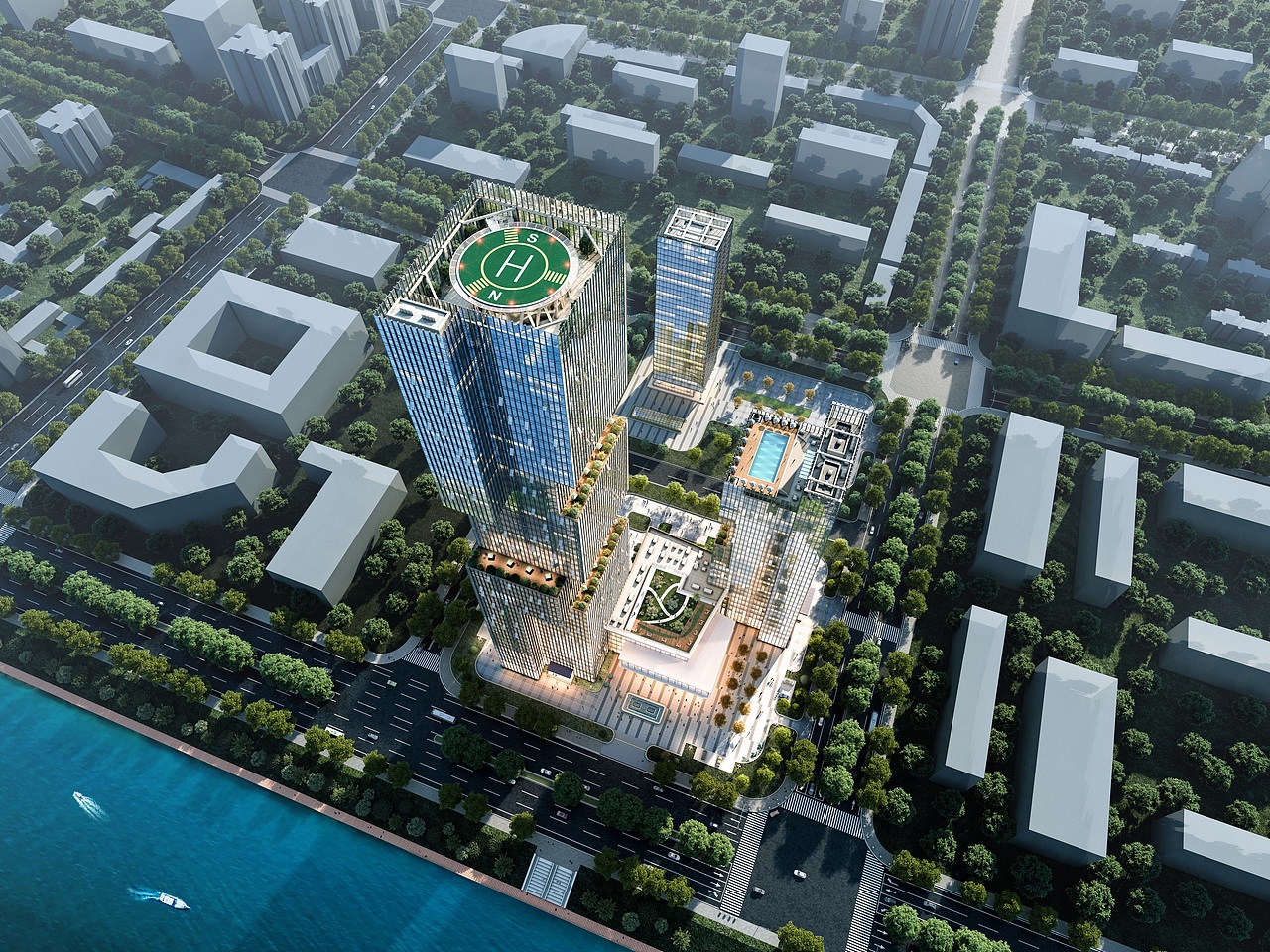 上海某高层建筑表现（图ZMzEwNDAyOTA0） - 建筑/空间 - 站酷设计师一丨丿丶乛乚亅原创素材 - 站酷ZCOOL