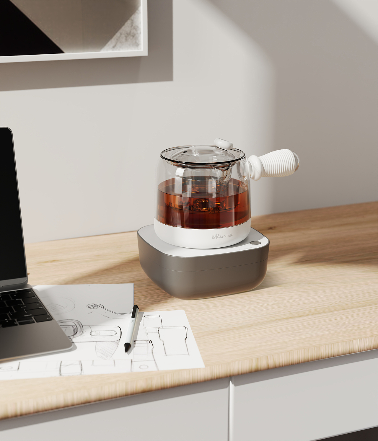 叠式收纳煮茶器，私人小茶室（图ZMzIwMjg5NjY4） - 生活用品 - 站酷设计师Mixman原创素材 - 站酷ZCOOL