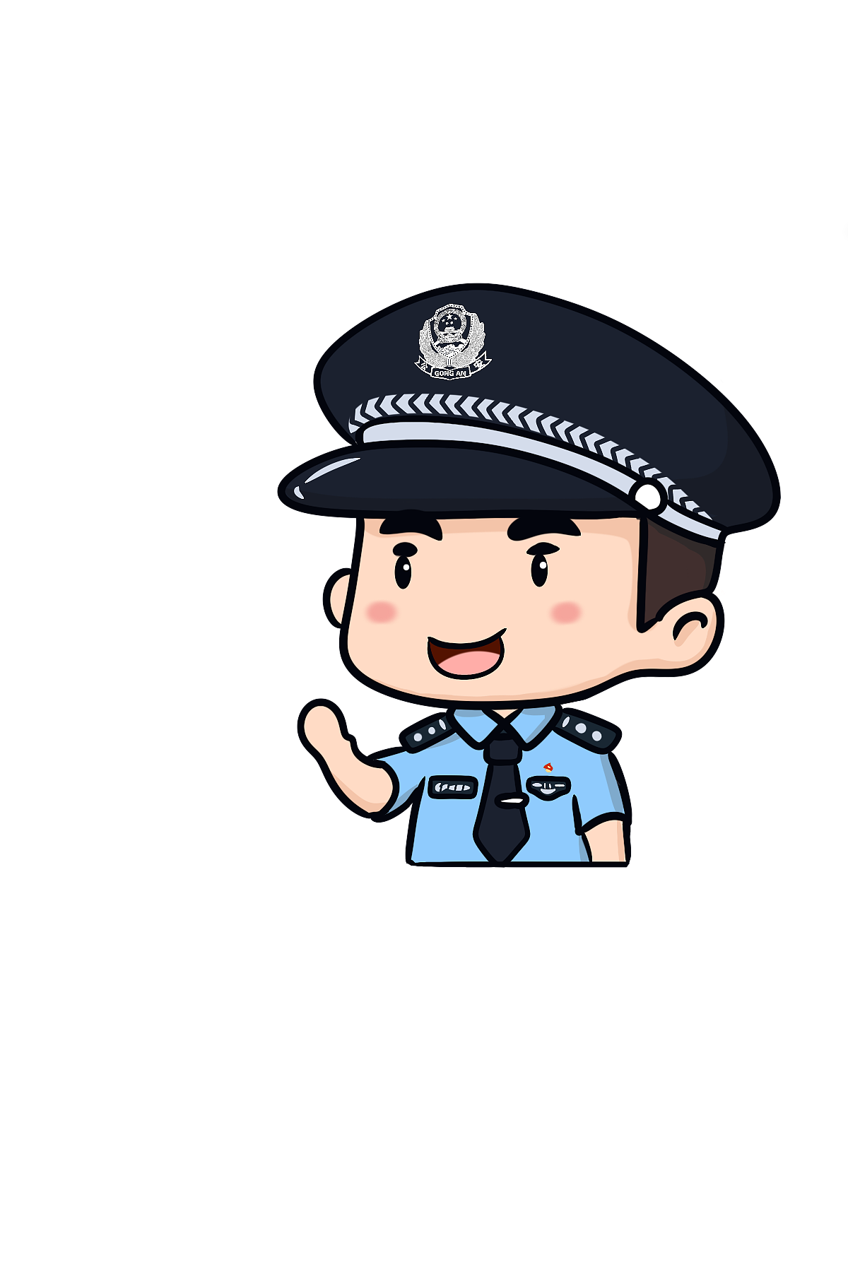 警察卡通形象