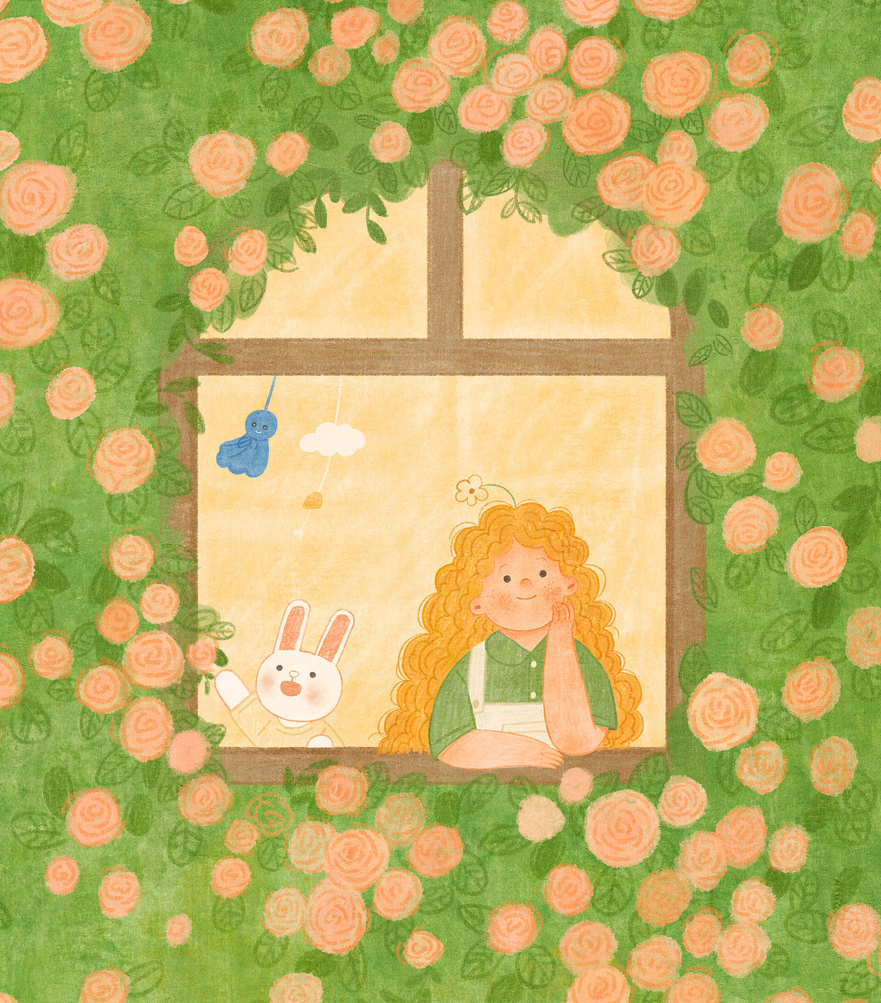 插画日记 | 如果有一面花墙的话