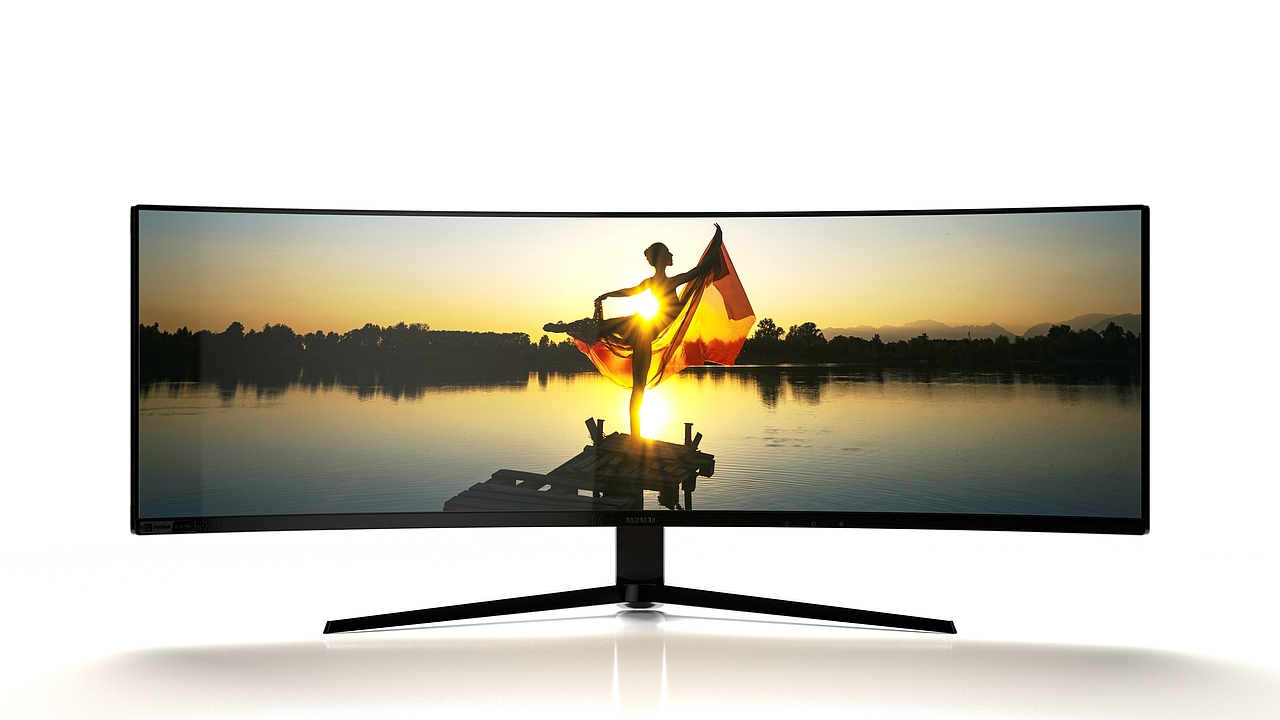 三星奥德赛 Odyssey G9 Monito贴图绘制与渲染