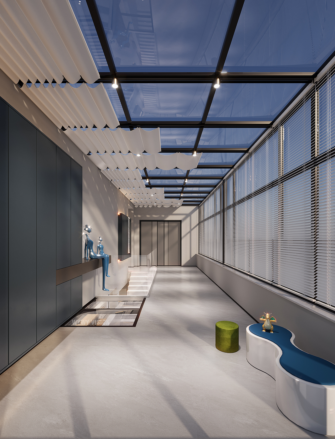 工作 | 住宅 | 现代极简效果图