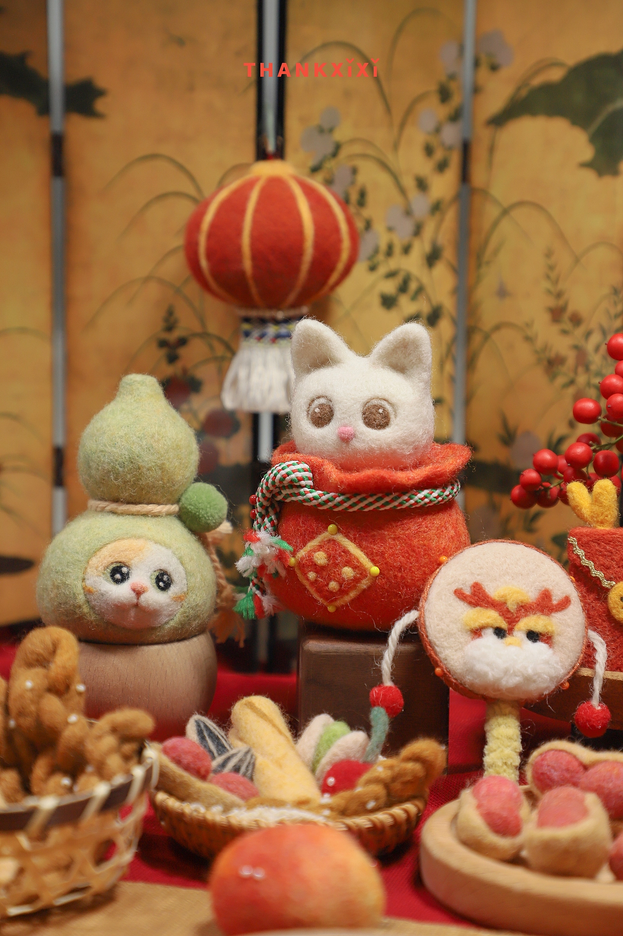 囍囍的羊毛毡 之 新年小玩意