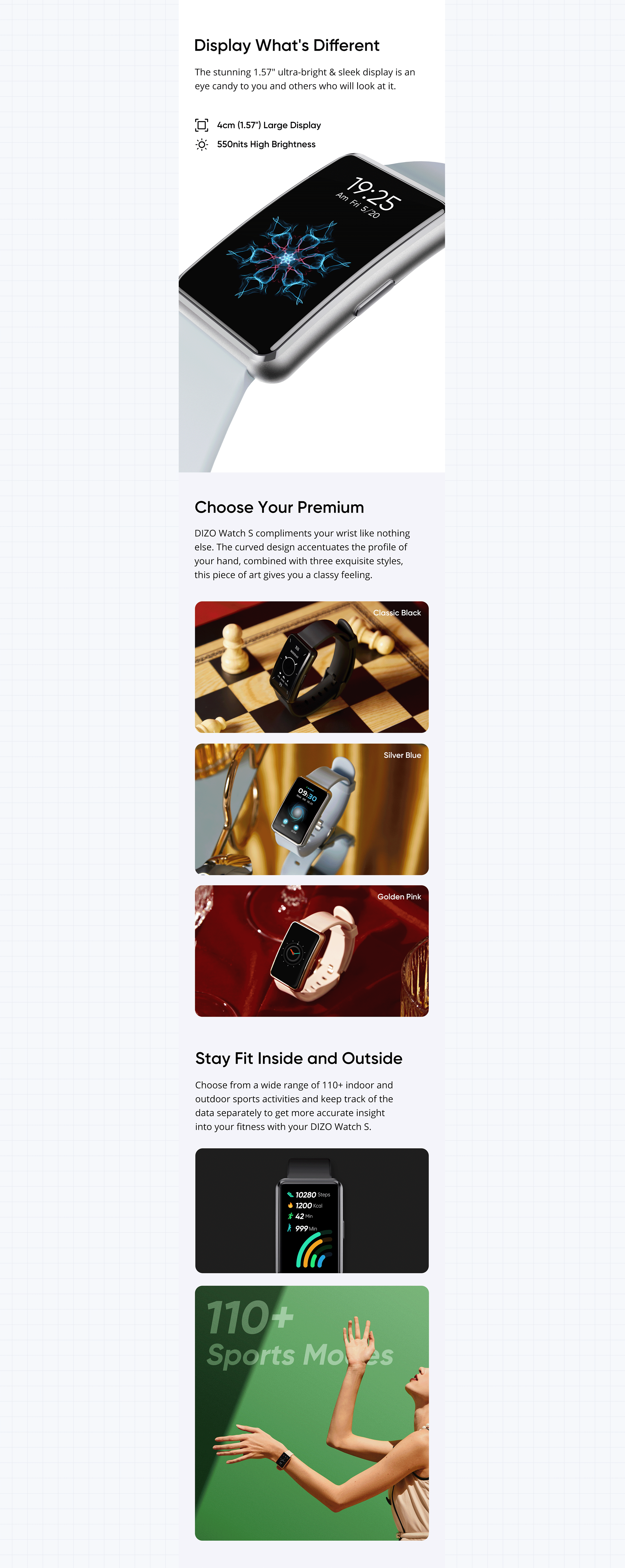 DIZO Watch S 智能手表视觉全案