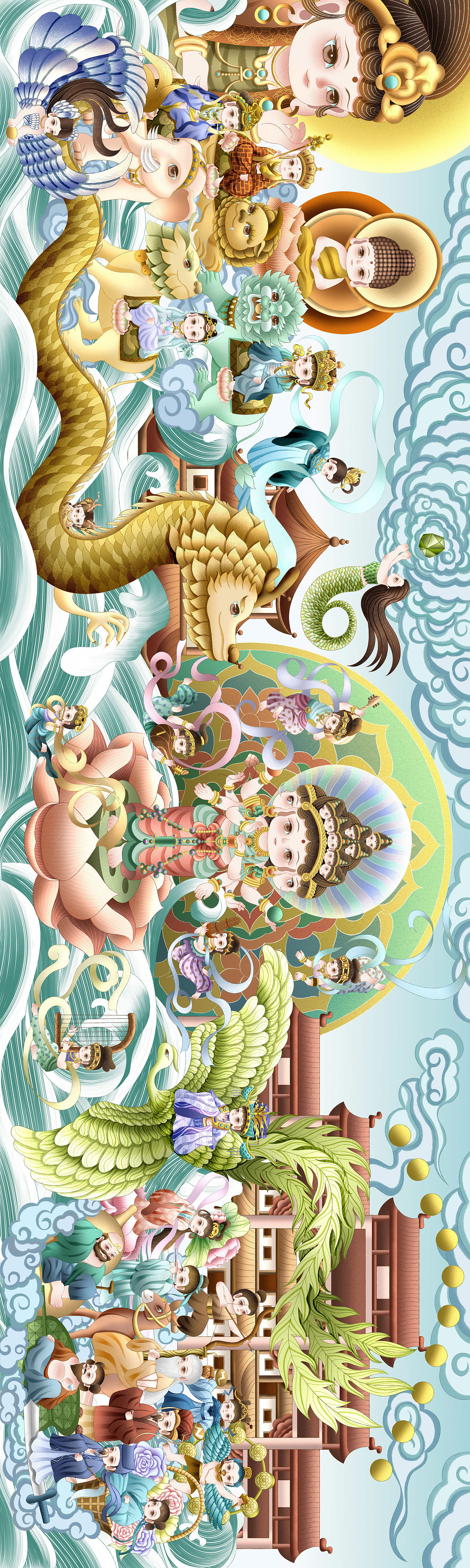 原创绘本《猜猜咕嘟在哪里》之东方神话（图ZMzU5OTY5NjE2） - 儿童插画 - 站酷设计师華之至原创素材 - 站酷ZCOOL