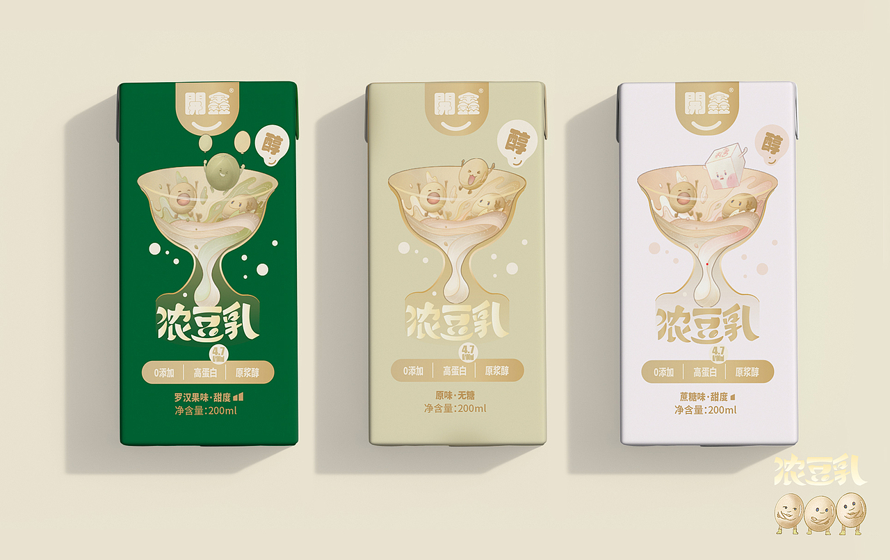 豆乳嘛，喝得開鑫最重要嘍（圖ZMzUyNDA0MDUy） - 包裝 - 站酷設計師KUMl原創(chuàng)素材 - 站酷ZCOOL