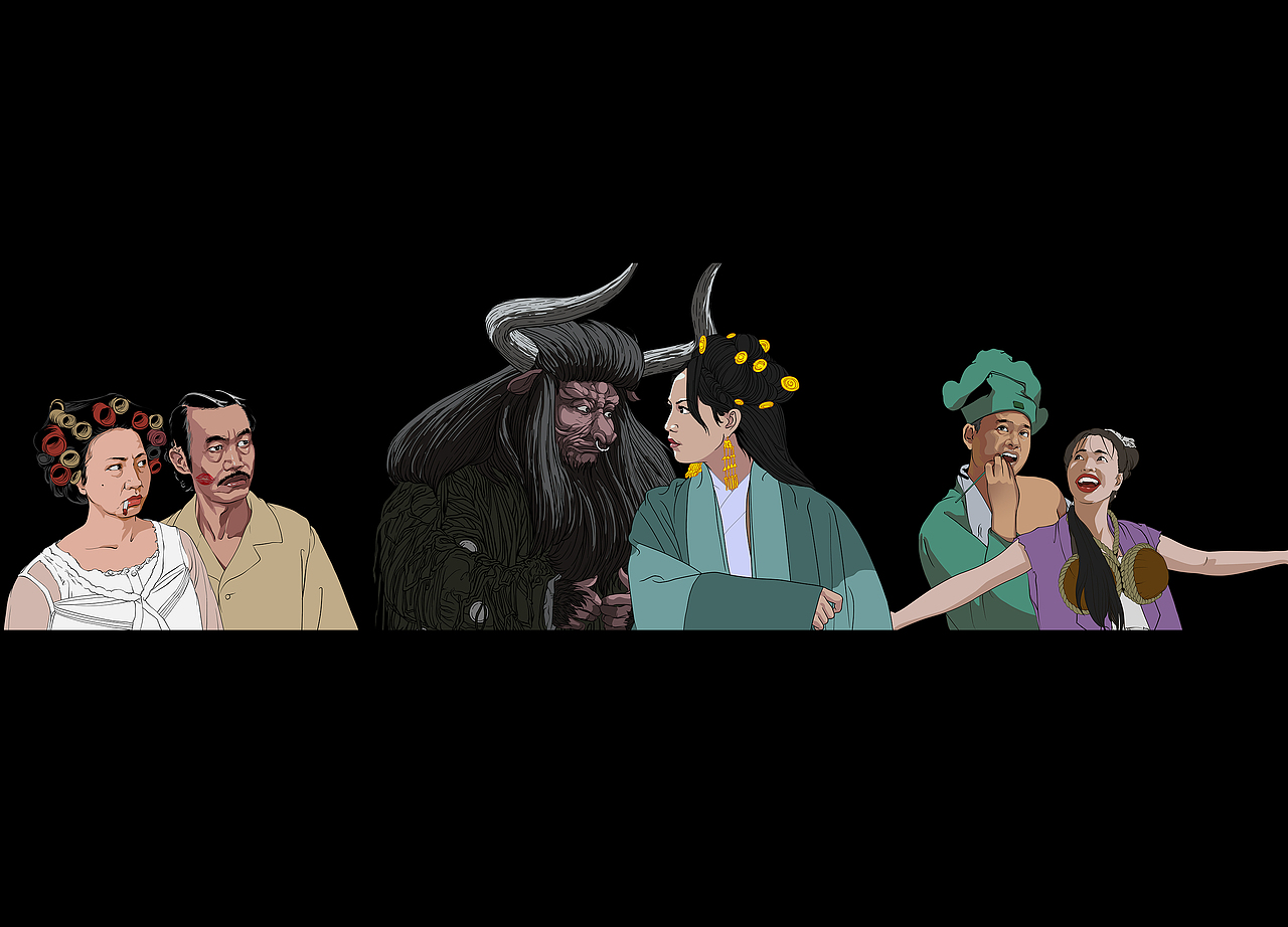 星时代之黄金配角（图ZMzA3MTYxODAw） - 艺术插画 - 站酷设计师插画杨权原创素材 - 站酷ZCOOL