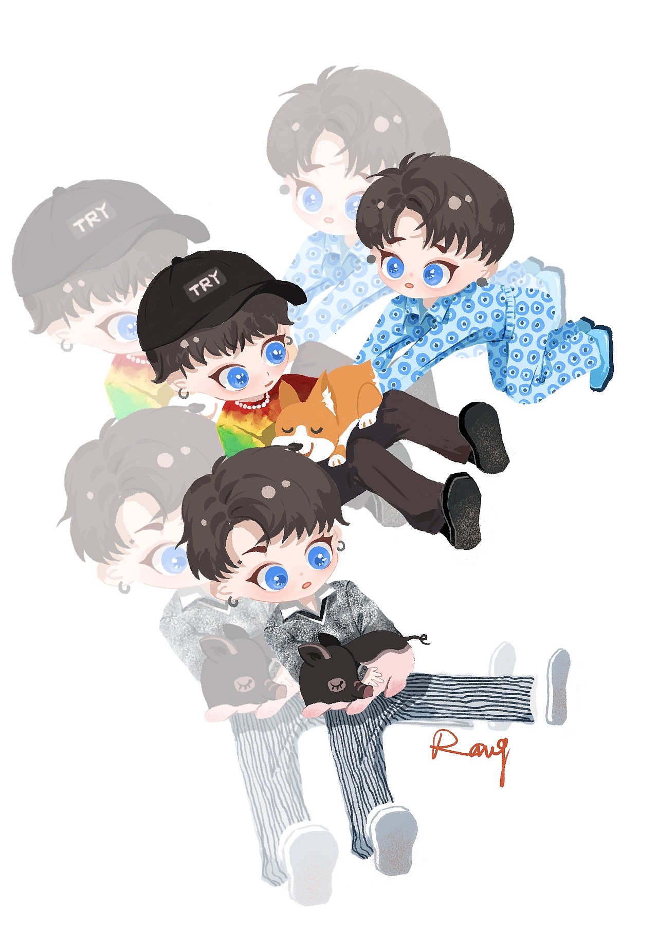 Aran的刘雨昕手绘人物创作系列1