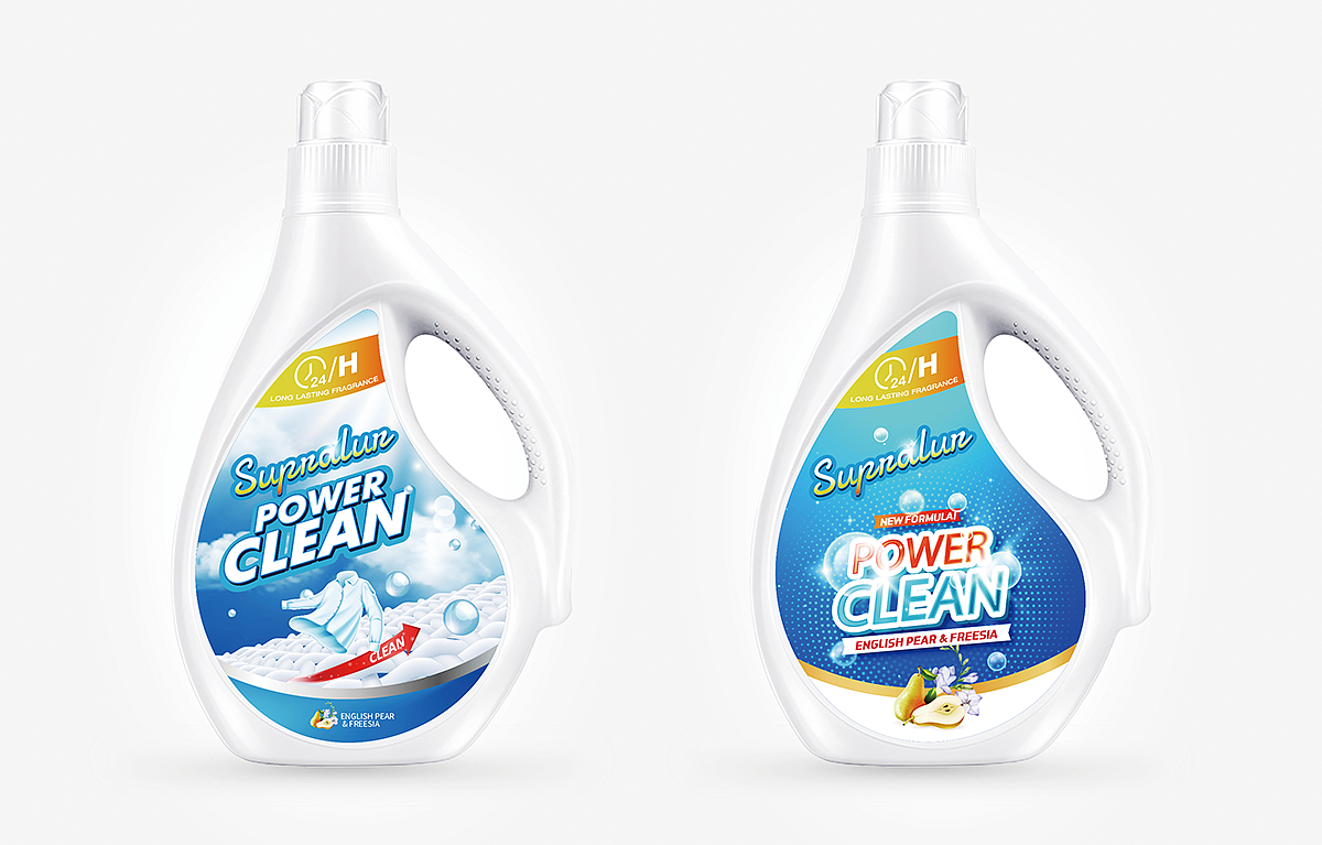 洗衣液包装标签设计包装设计