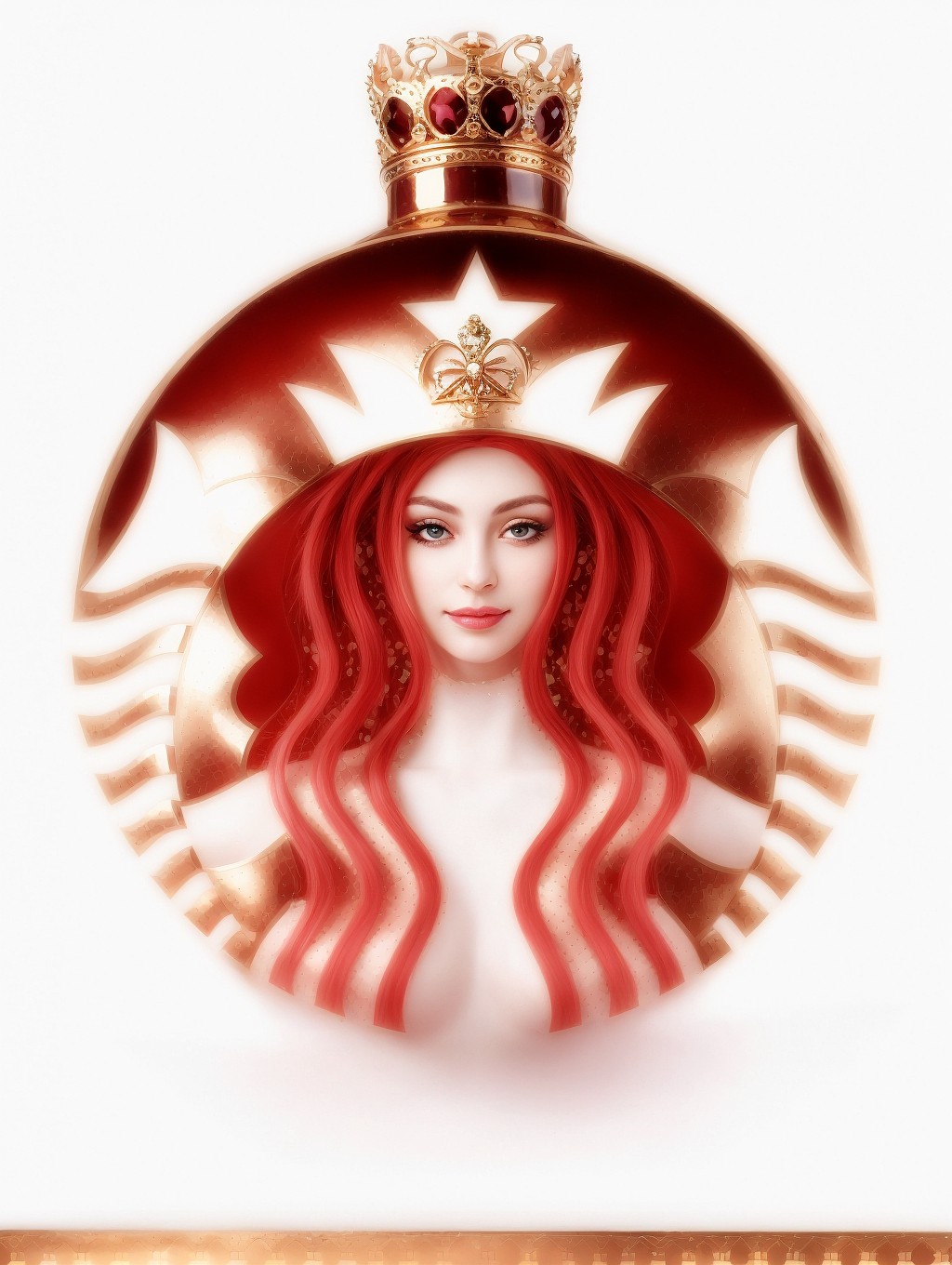 AI超级魔法:星巴克LOGO女神真人形象复活!