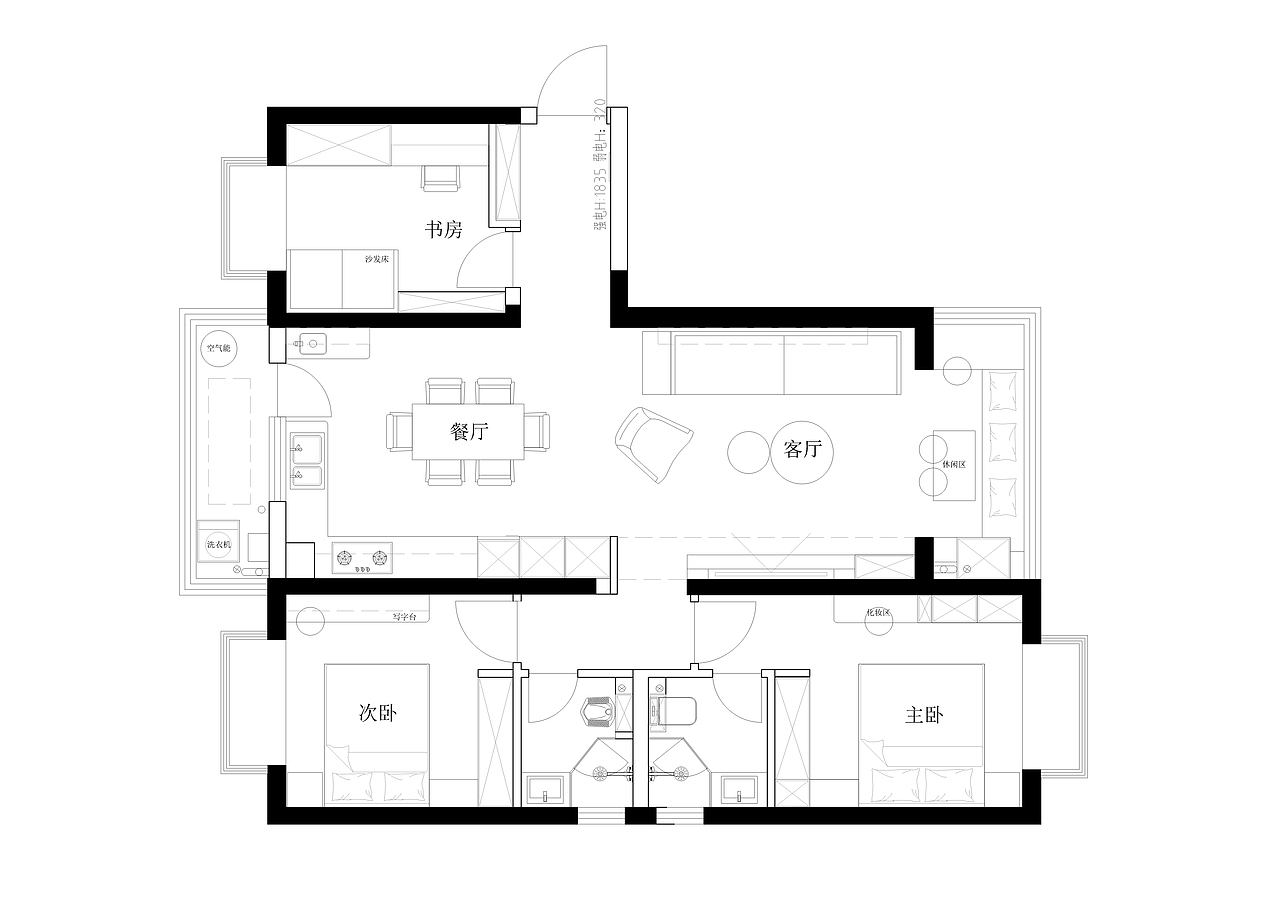 长空新作丨昆明禧悦春城住宅空间设计（图ZMzI0MjY0OTAw） - 家装设计 - 站酷设计师长空创作原创素材 - 站酷ZCOOL