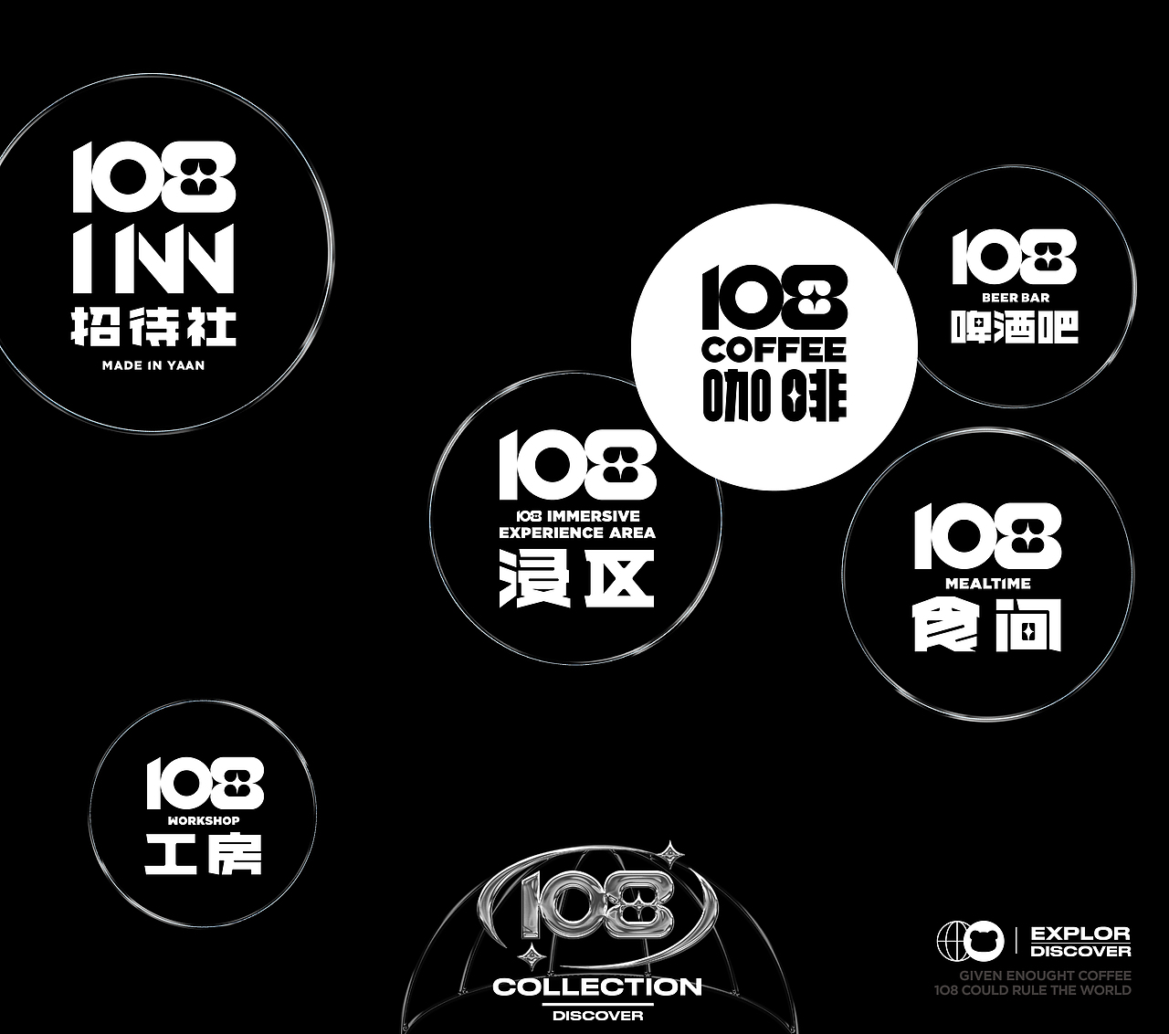1O8 COLLECTION - 系列品牌VI设计（图ZMzcwNjkxMzgw） - 品牌 - 站酷设计师亿电设eDeSIGN原创素材 - 站酷ZCOOL