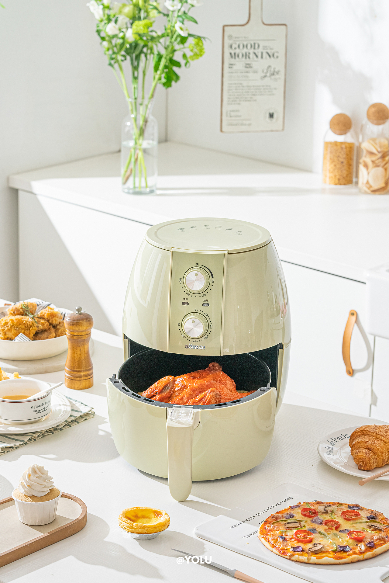 司崎库X小家电系列拍摄 爱了这抹绿