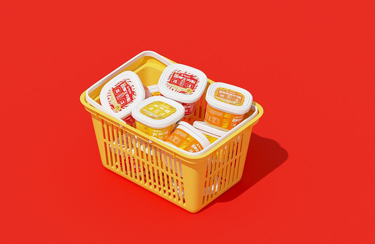 中华红!速食面食包装设计