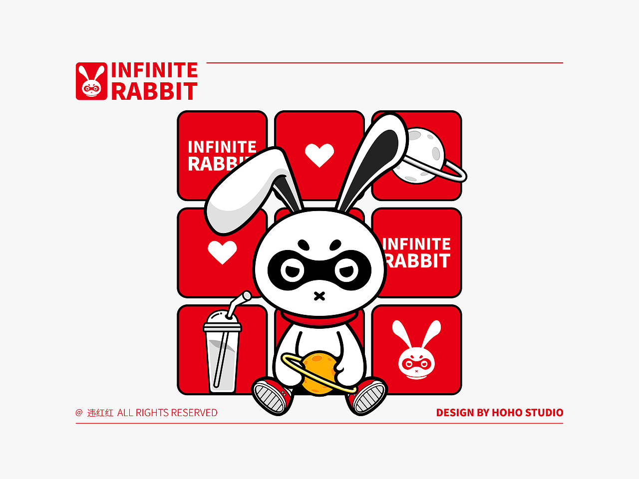 潮牌无穷兔IP品牌设计 x 违红红（图ZMzQyNzY4MzQ0） - IP形象 - 站酷设计师桃记工作室原创素材 - 站酷ZCOOL