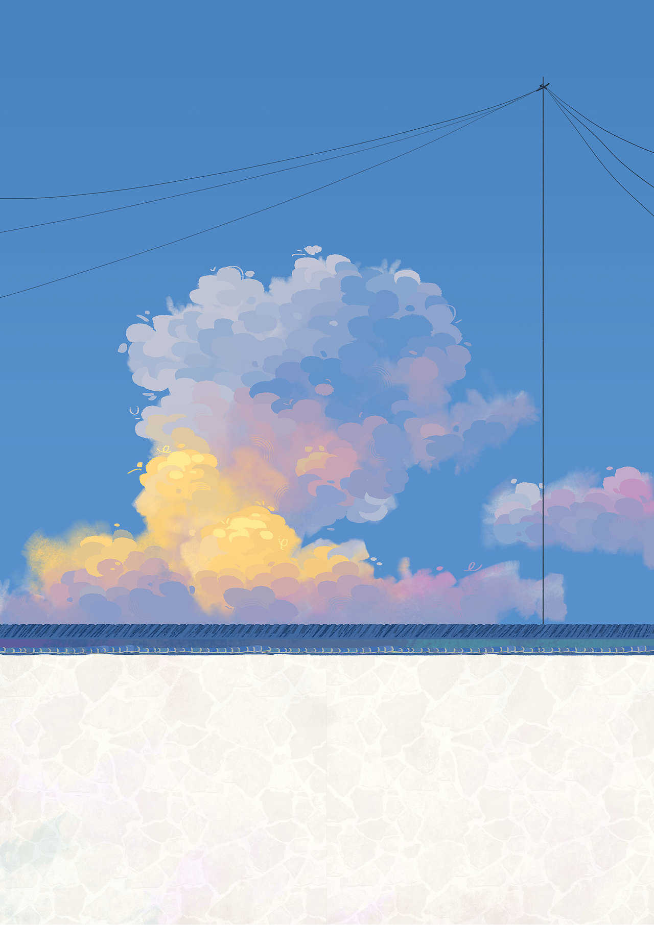 云端漫步（图ZMzU5NjM0NTIw） - 艺术插画 - 站酷设计师酸奶酪cos原创素材 - 站酷ZCOOL