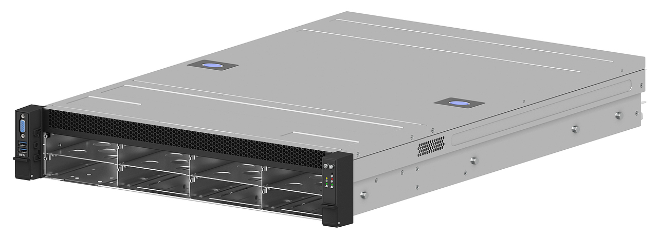 服务器机箱(单品渲染+导轨3d视频安装+场景)