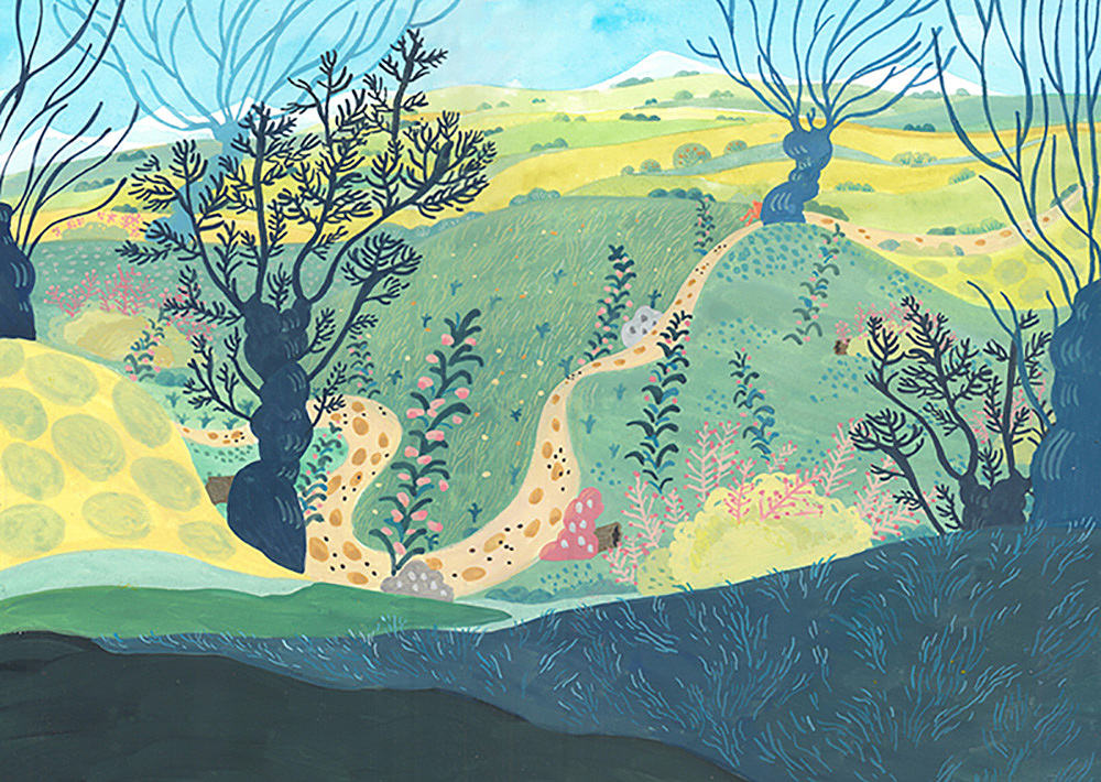 给刘亮程老师的散文集配图